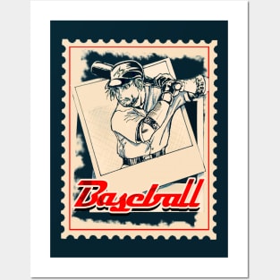 Baseball vintage card stamps Sports Fanatic Posters and Art